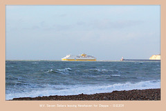 MV Seven Sisters leaving Newhaven - 13.12.2011