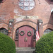 Appealing church main entrance / Majestueuse entrée d'église américaine.