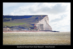 Seaford Head from East Beach, Newhaven - 5.3.2012
