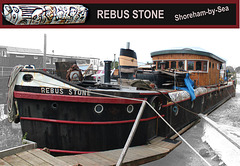 Rebus Stone - Shoreham houseboat - 27.6.2011