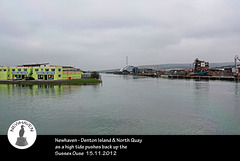 The River Ouse upstream of Newhaven Swing Bridge - 15.11.2012
