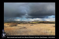 Rain clouds head south - Ouse Estuary Nature Reserve - 14.2.2013