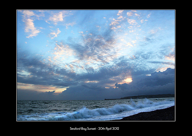 Sunset over Seaford Bay - 20.4.2012