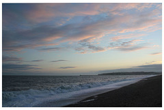 Seaford Bay at sunset on 15.6.2012