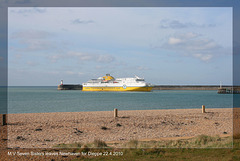 MV 'Seven Sisters' leaving Newhaven for Dieppe on 22.4.2010