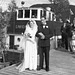(109) Brudeparet Hilma (Svendsen) og Signold Solem, 16. august 1950, foran Saudafjord