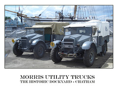Morris utility trucks Chatham Historic Dockyard