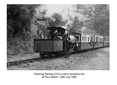 Festiniog Railway - Linda at Tan-y-Bwlch - 28.7.1966