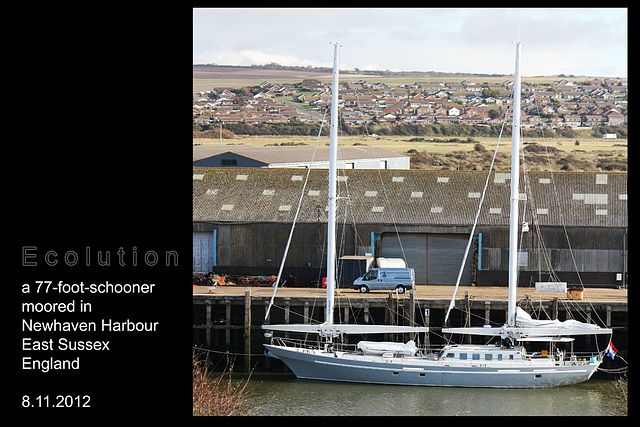 Ecolution 77ft schooner - Newhaven - 8.11.2012