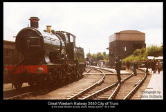 GWR 3440 City of Truro at GWS Didcot 30.5.1989