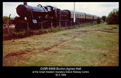 GWR 6998 at GWS Didcot 30.5.1989