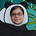 Jeune femelle panda à lunettes
