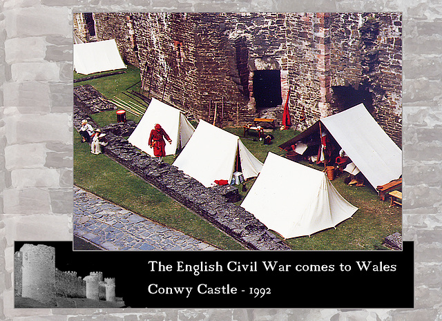 ECW re-enactors at Conwy Castle 1992 02