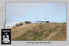 Newhaven Fort with its 6in Breech-loading gun - photographed from East Pier - 5.3.2012