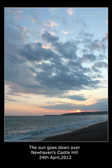 Sunset over Newhaven on 24.4.2012
