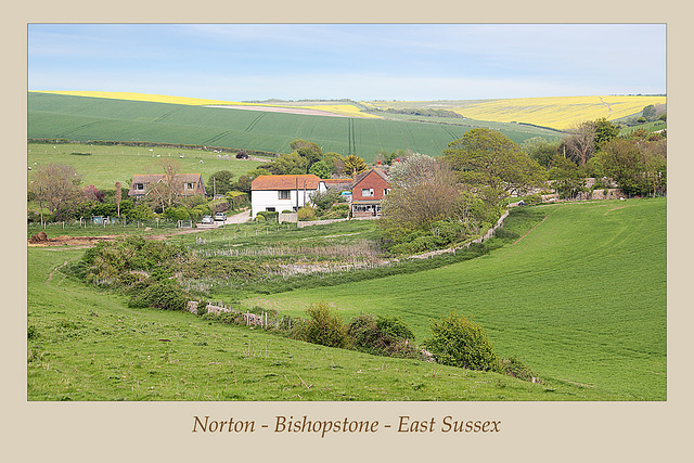 Norton - Bishopstone - East Sussex, from the west  - 28.4.2014
