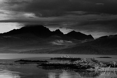 The Cuillin from Ord on the shores of Loch Eishort