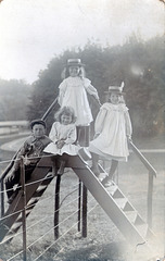 Annie, Agnes, James and Lillian Hay at Finzean a photo by their father The Rev James Hay of Montrose