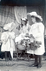 Annie, Agnes, and Lillian Hay at Finzean a photo by their father The Rev James Hay of Montrose