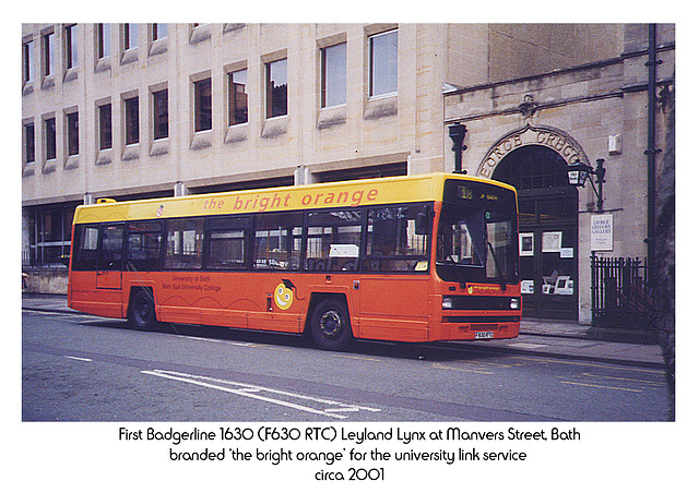 the bright orange - F630 RTC  - Bath c2001