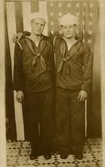 Two Sailors with Flag