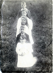 Alexander, Annie, Agnes, James and Lillian Hay at Finzean a photo by their father The Rev James Hay of Montrose