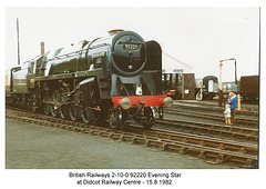 BR 92220 Evening Star - Didcot Railway Centre - 15.8.1982