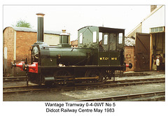 Wantage Tramway 5 Didcot Railway Centre - May 1983