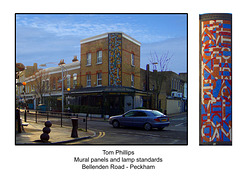 Bellenden Tom Phillips murals & lampstandards
