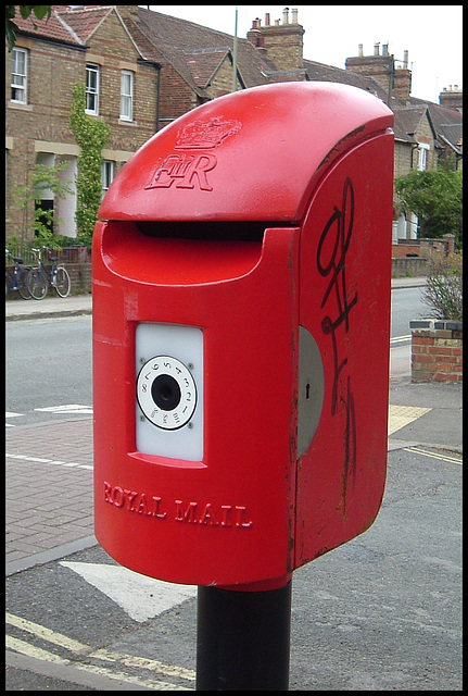 tacky post box at Tackley Place