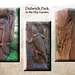 Dry Garden wood carving collage Dulwich Park