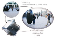 Full Stop - Slipstream,Optical & Courier, Klang Slipstream Fiona Banner morelondon