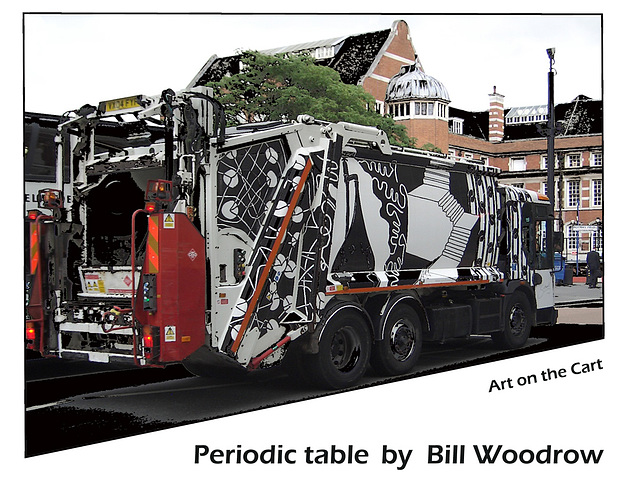 Periodic Table - Bill Woodrow - inspired by Primo Levi - Art on the Cart