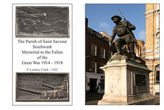 Saint Saviour's Parish War Memorial - in the Borough district of Southwark