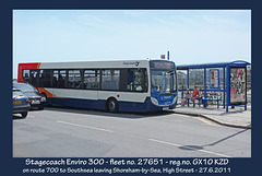 Stagecoach GX10 KZD - Shoreham - 27.6.2011