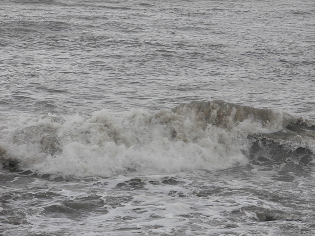 Very turbulent sea