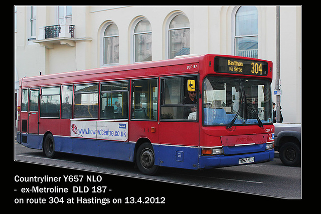 Countryliner reg. no.Y657 NLO - Hastings - 13.4.2012