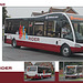 Compass Bus' new Optare Solo YJ12 PLX at Kingsmead - Seaford  - 15.8.2012