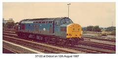 37120 at Didcot on 12th August 1987