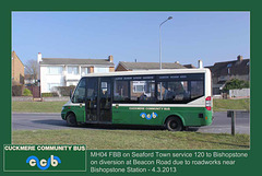 Cuckmere Community Bus MH04 FBB - Seaford - 4.3.2013