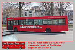 Sussex Bus X236 WND - Brighton - 2.4.2013
