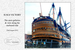 HMS Victory - stern galleries - 22.8.2012