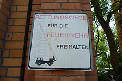 Leipzig 2013 – Keep road clear for the fire department