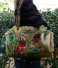 An amazing Russian felted bag