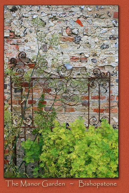 A gate - one of a pair - Manor Garden Bishopstone 13.9.10