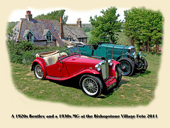 Bentley & MG at Bishopstone Village Fete 29.4.2011