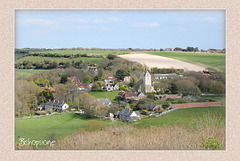 Bishopstone Village - from Rookery Hill - 16.4.2012