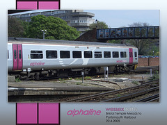 alphaline Bristol Temple Meads to Portsmouth Harbour at Southampton Central - 22.4.2005