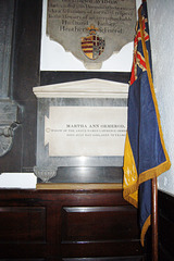 Memorial to Martha Ann Ormerod, Saint John the Divine, Holme in Cliviger, Lancashire