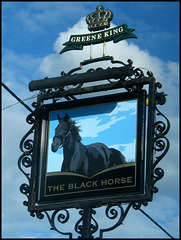 old Black Horse pub sign